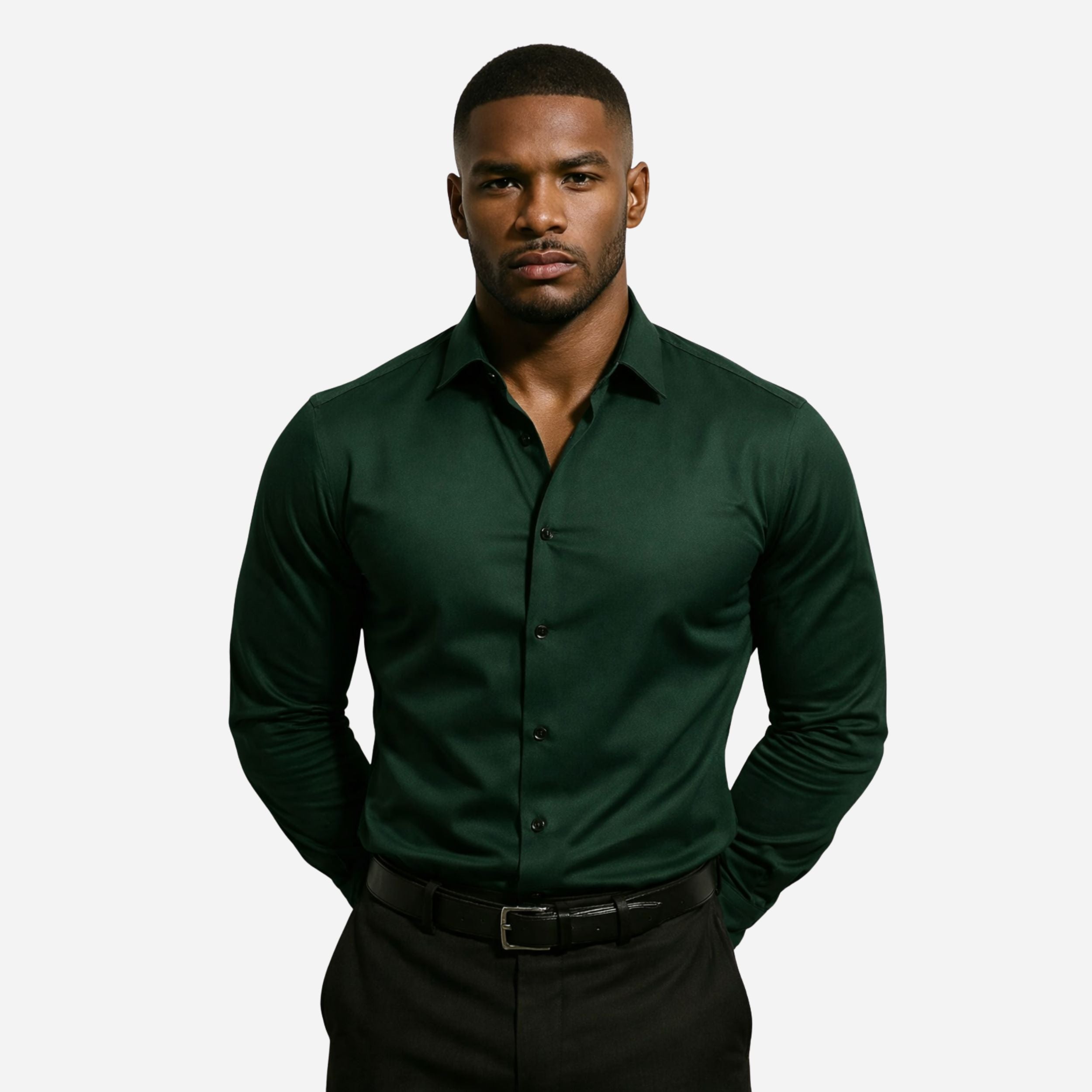 Slim Fit Tailored Dress Shirt for Men | Modern Design, Versatile Style