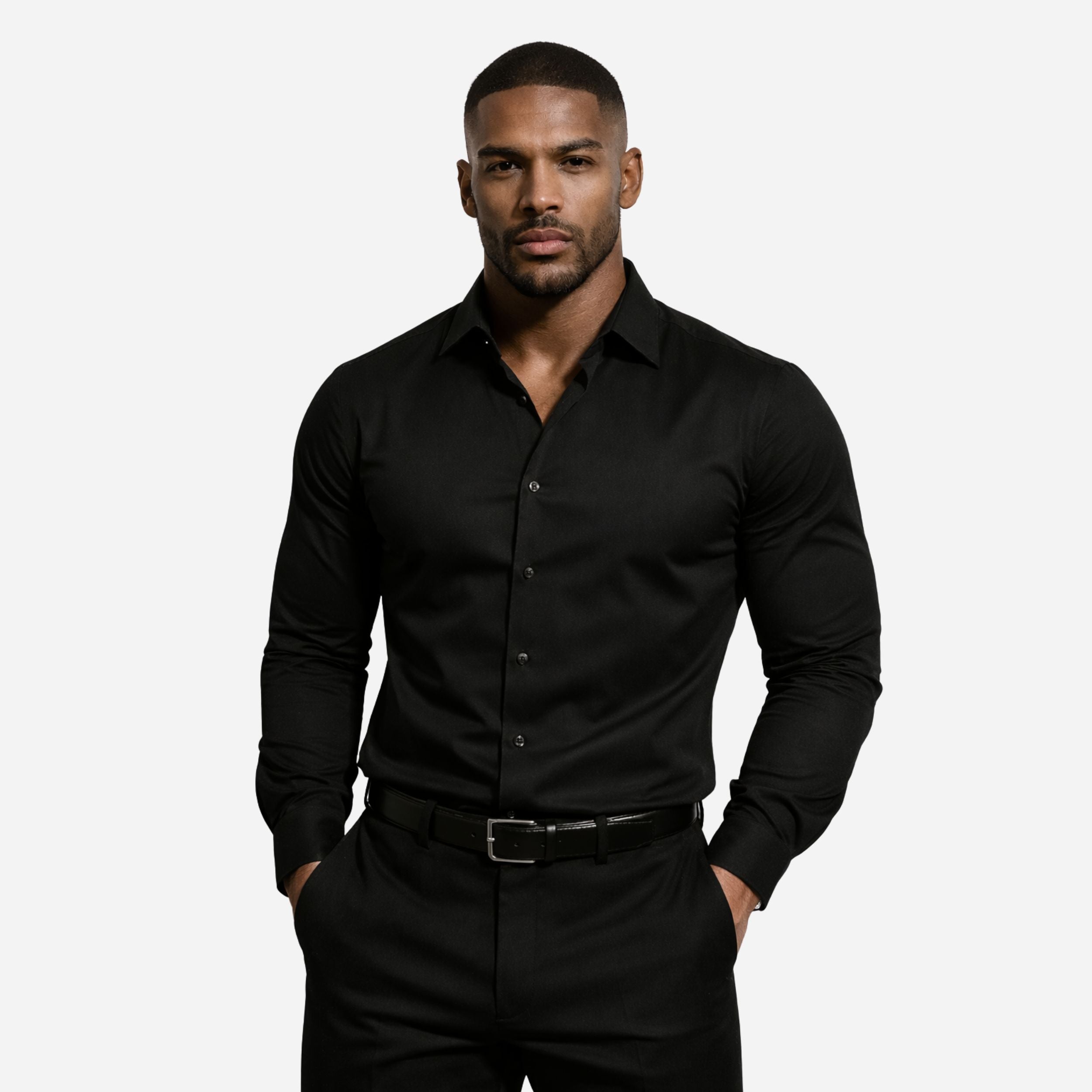 Slim Fit Tailored Dress Shirt for Men | Modern Design, Versatile Style