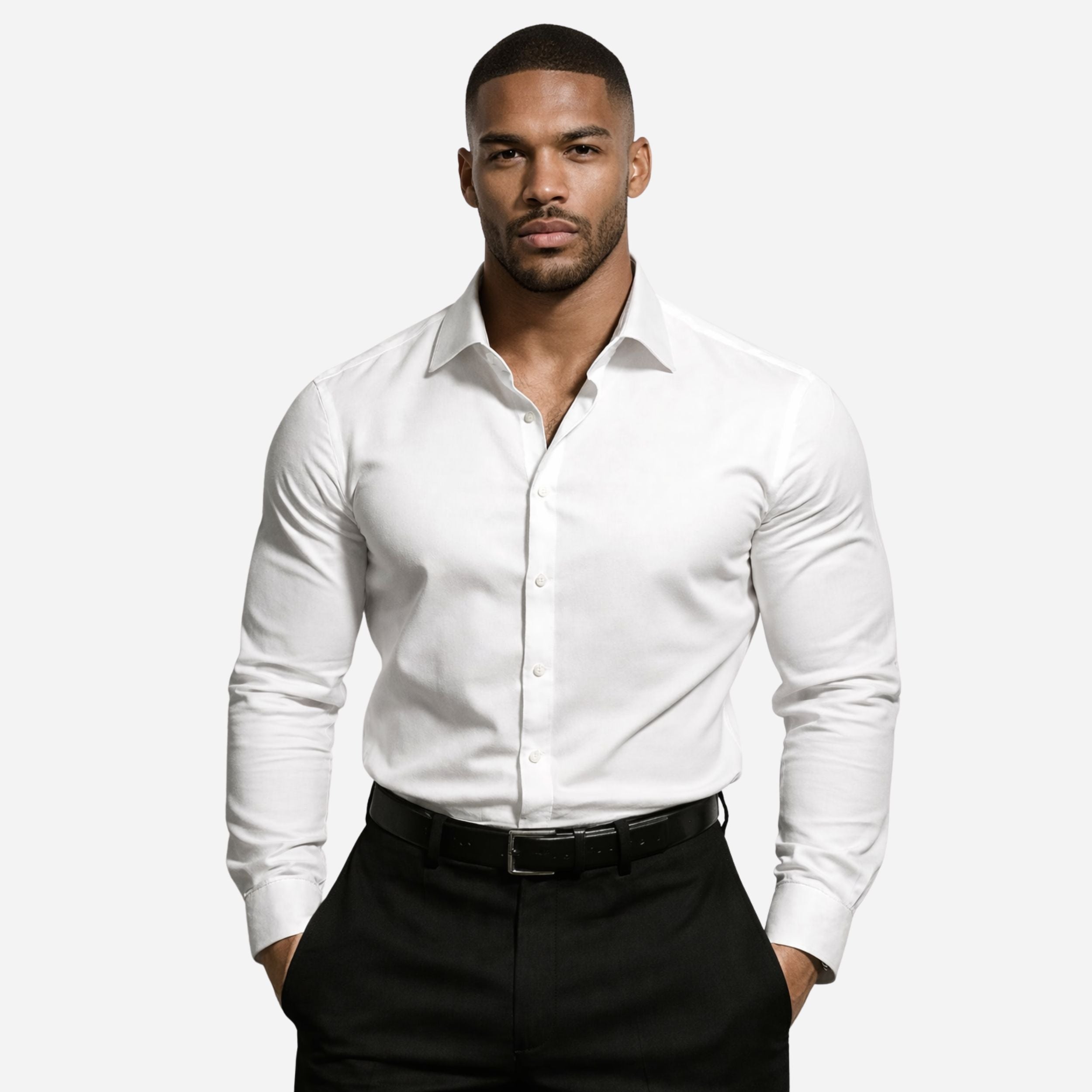 Slim Fit Tailored Dress Shirt for Men | Modern Design, Versatile Style