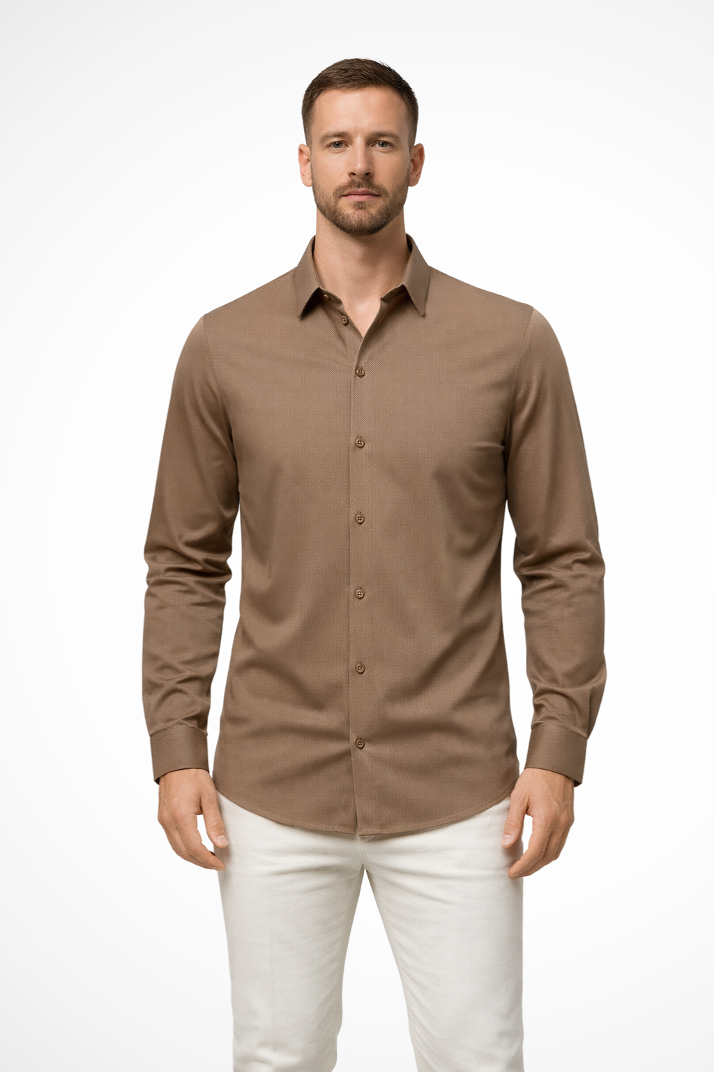 Men's Long Sleeve Button Down Shirt | Business Casual | Comfortable Cotton Blend | Versatile Office Wear