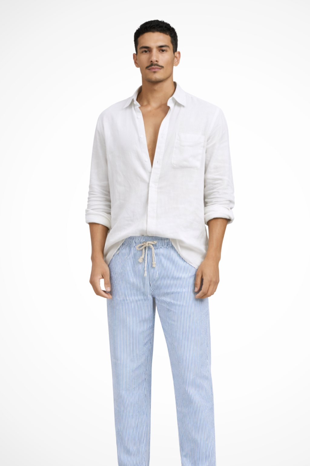 Men's Long Sleeve Linen Button Down Shirt | Relaxed Fit | Casual Wear for Everyday Comfort