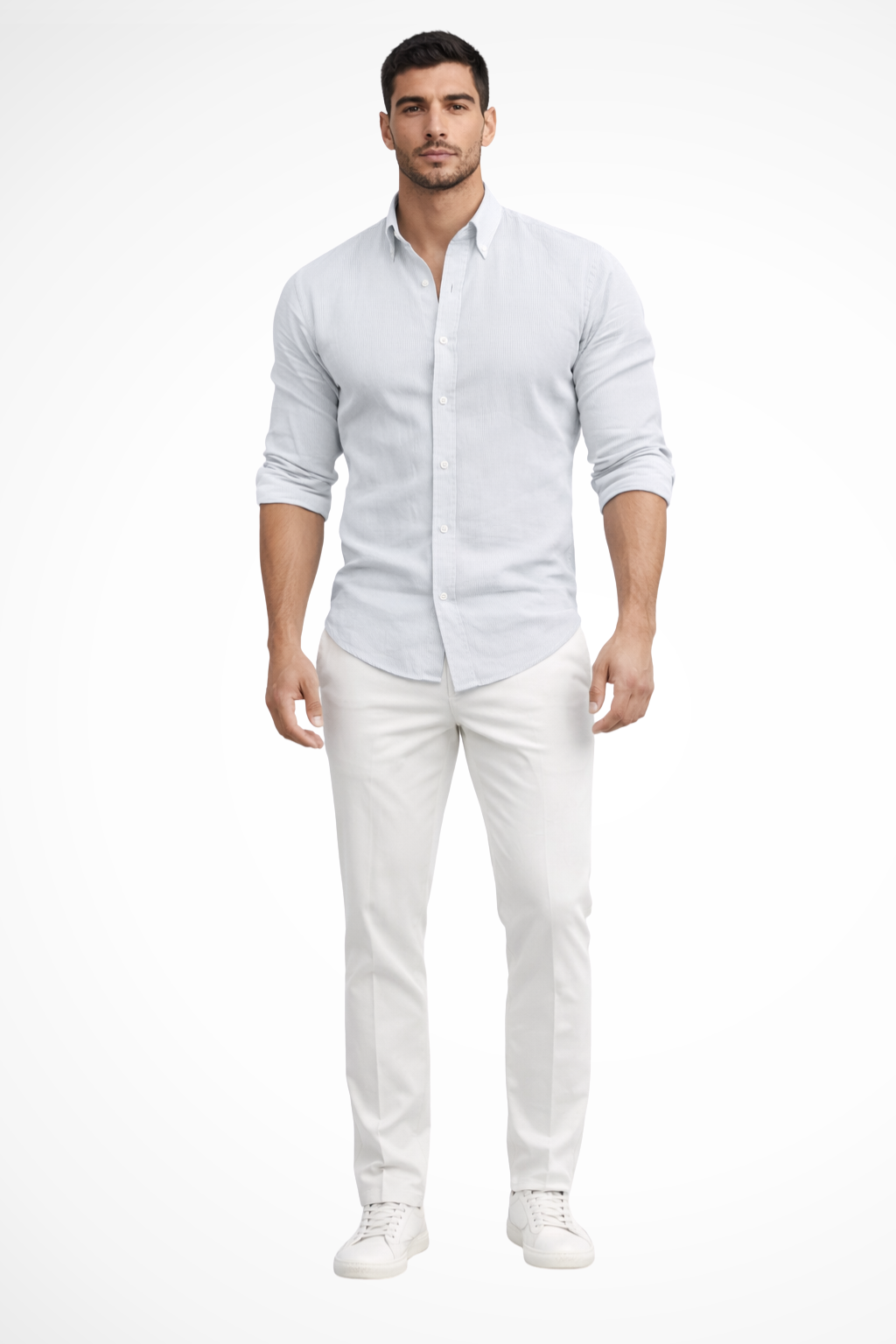 Men's Loose Fit Long Sleeve Cotton Shirt | Casual Summer Lapel Design for Everyday Wear