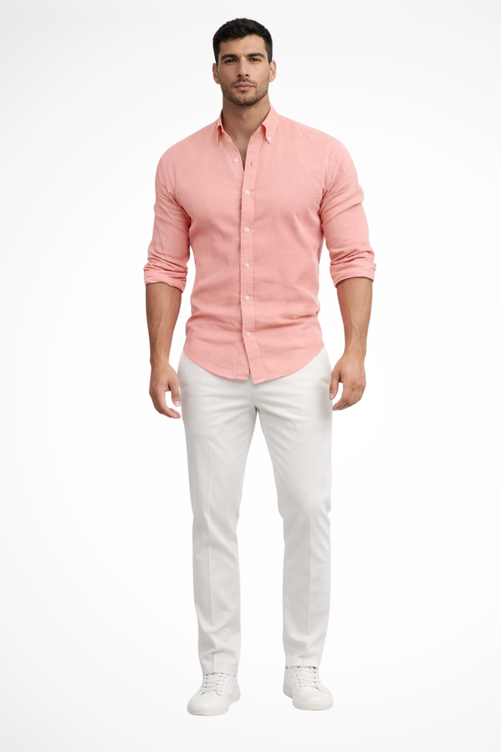 Men's Loose Fit Long Sleeve Cotton Shirt | Casual Summer Lapel Design for Everyday Wear