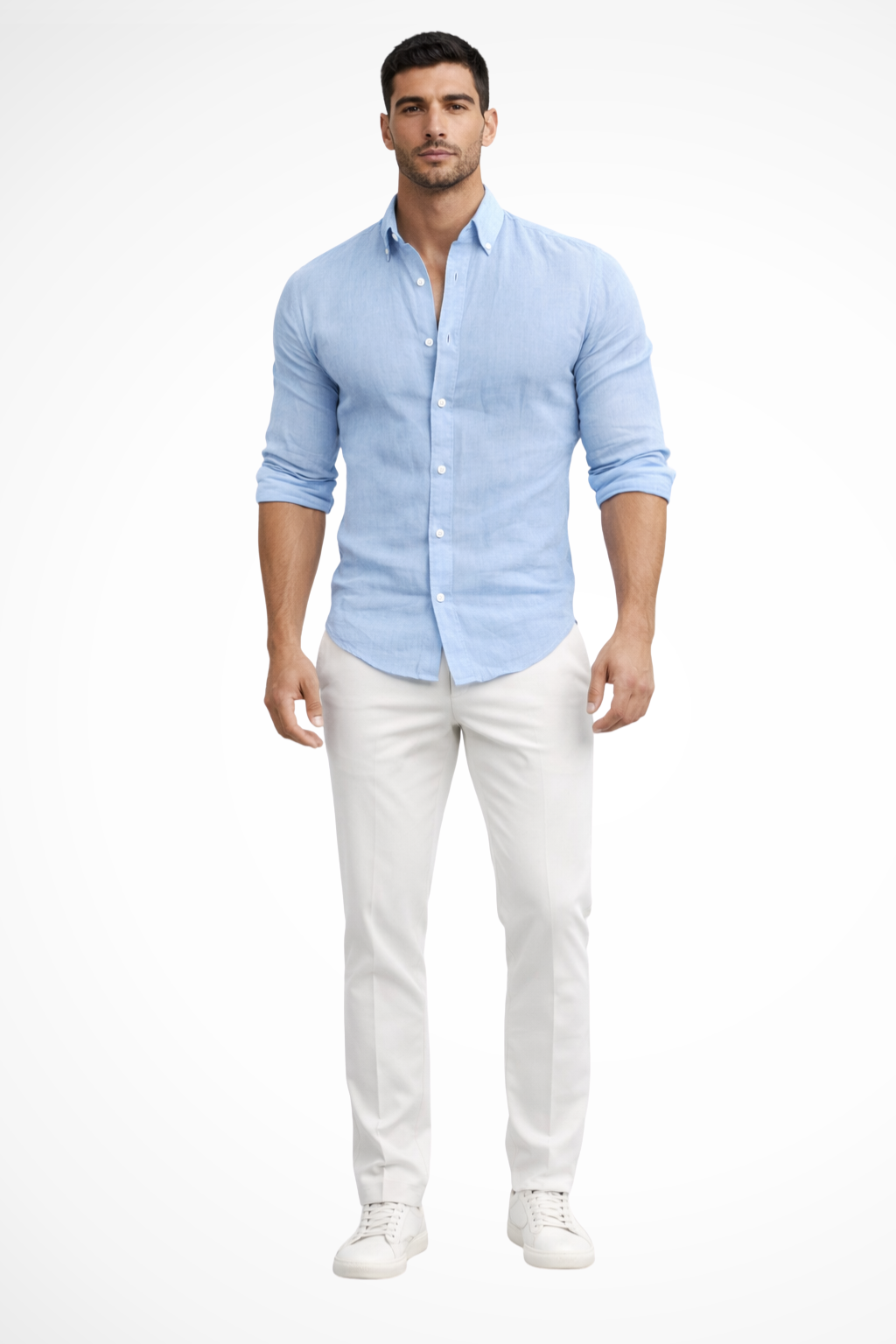 Men's Loose Fit Long Sleeve Cotton Shirt | Casual Summer Lapel Design for Everyday Wear