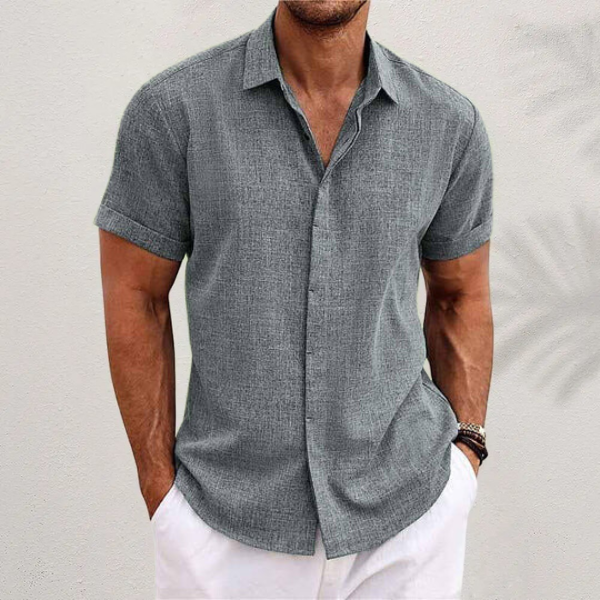 Men's Lightweight Linen Summer Shirt - Breathable Casual Wear