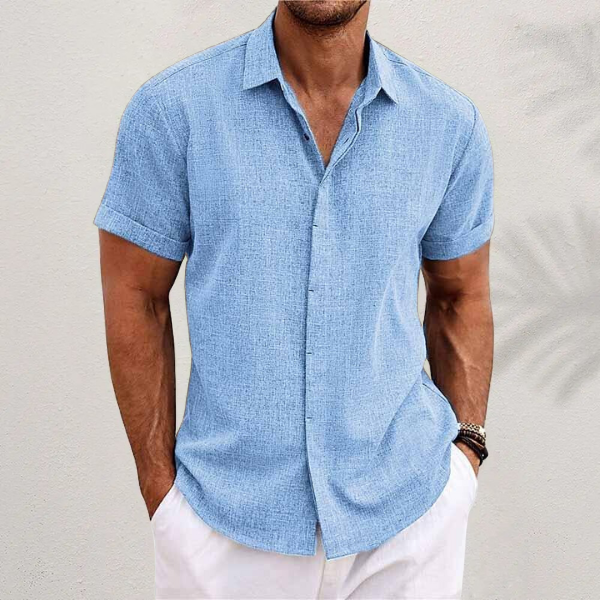 Men's Lightweight Linen Summer Shirt - Breathable Casual Wear