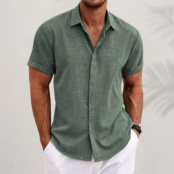 Men's Lightweight Linen Summer Shirt - Breathable Casual Wear
