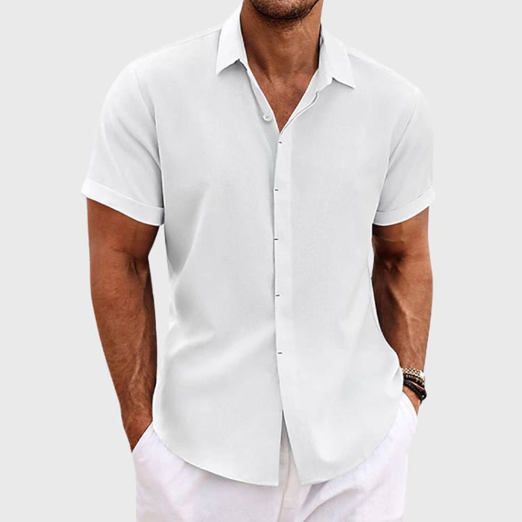 Men's Lightweight Linen Summer Shirt - Breathable Casual Wear