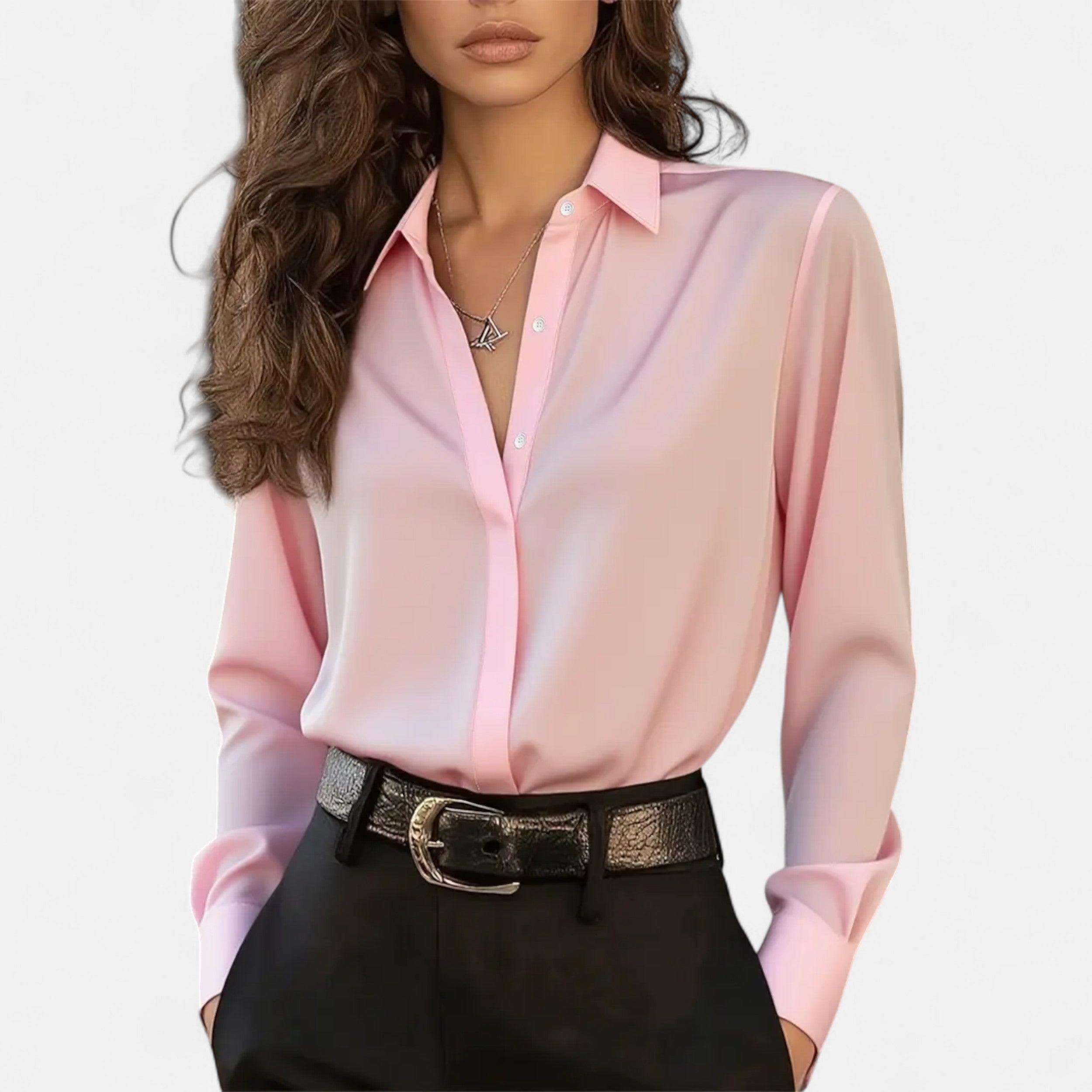 French-Style Women's Blouse | Lightweight Fabric | Casual or Work Wear