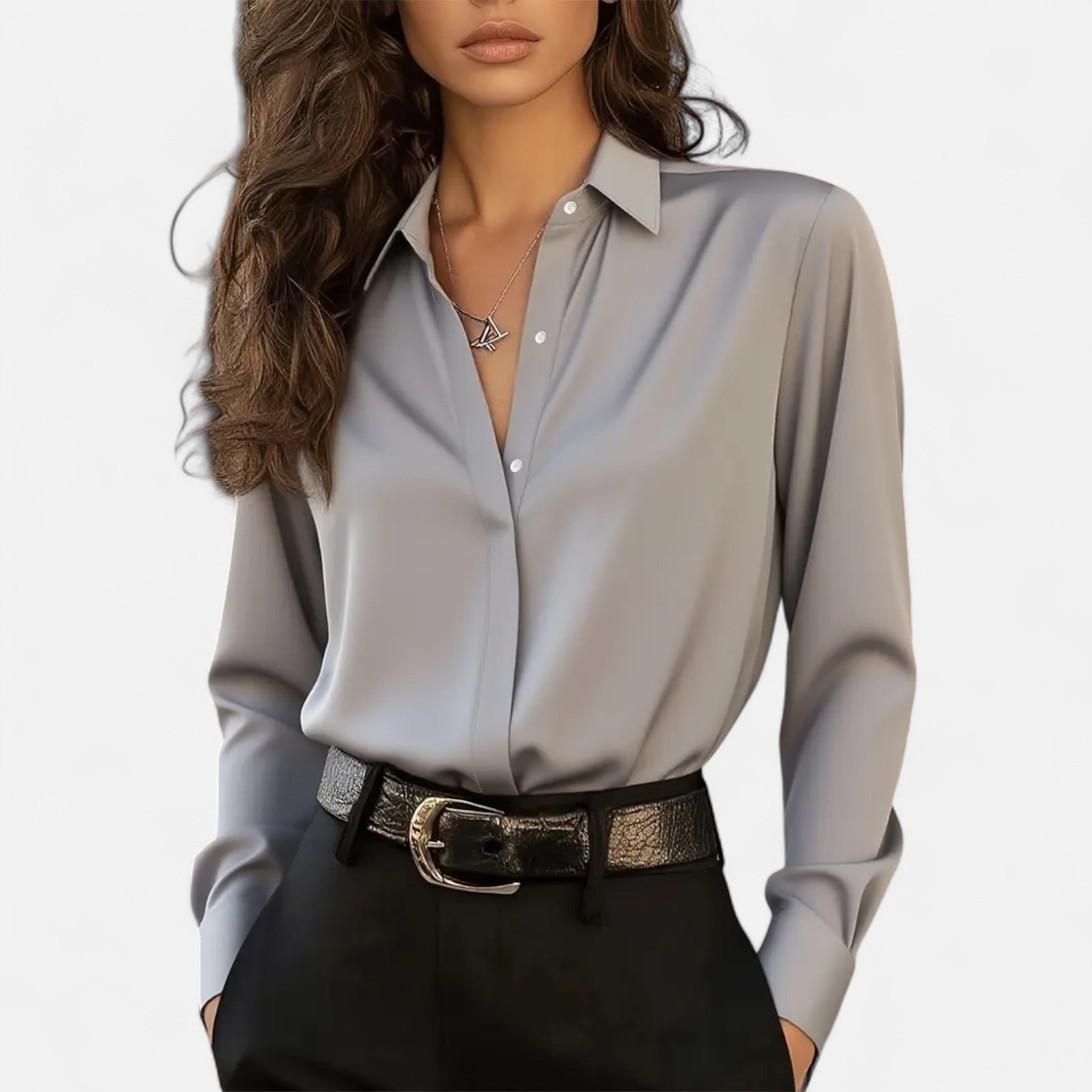 French-Style Women's Blouse | Lightweight Fabric | Casual or Work Wear